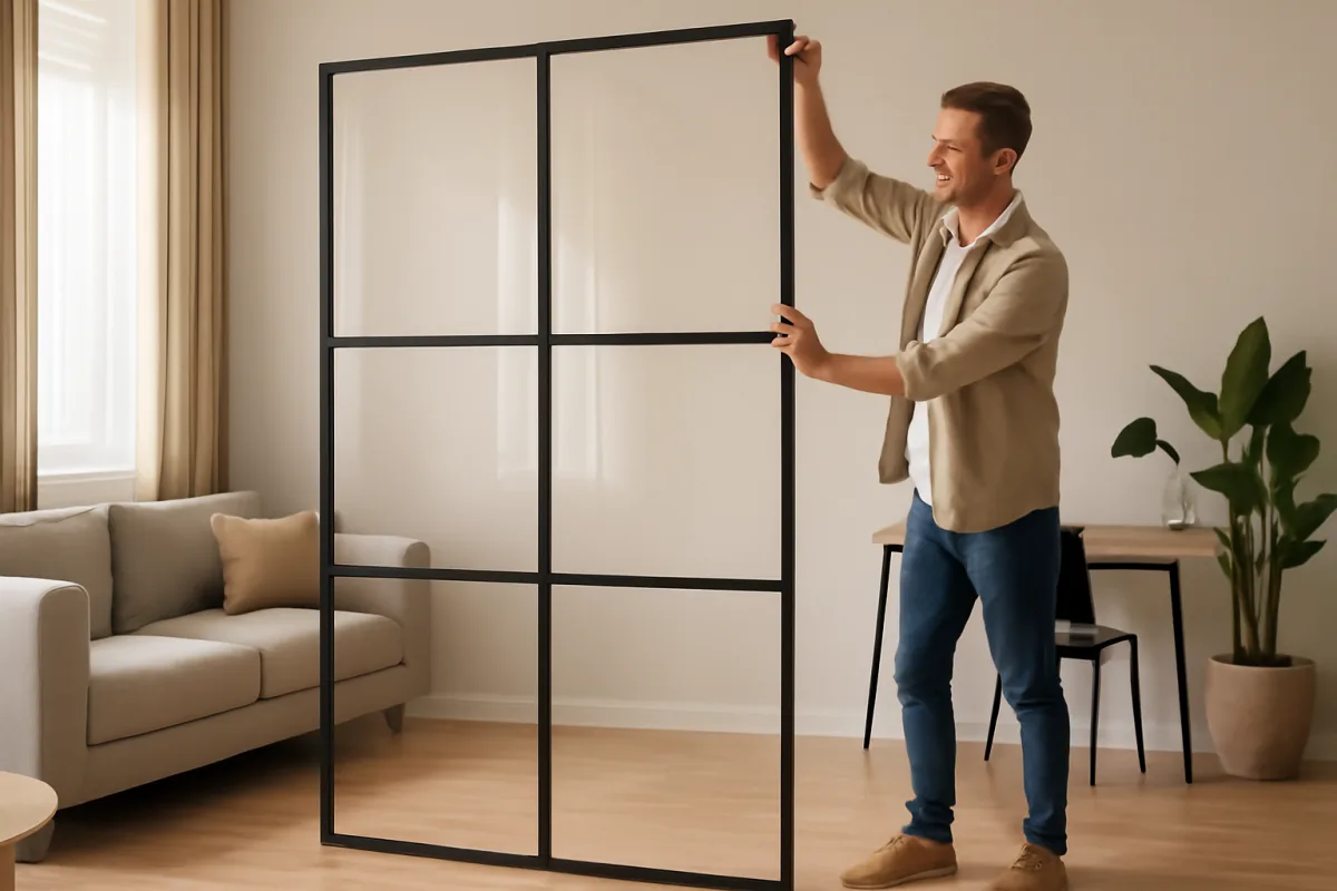 Vetri modulari per dividere ambienti: flessibilità garantita senza opere murarie